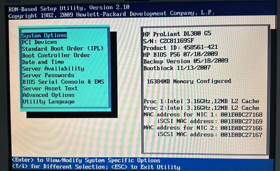 HP ProLiant DL380 G5 2xDUAL-Core XEON 3.2GHz RAM 16GB 2x36 2x72 2x146GB SAS RAID - Image 1 of 4