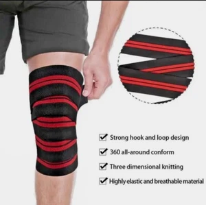 Adjustable Knee straps 5 designs Gym Fitness Powerlifting Weightlifting fitness - Picture 1 of 15