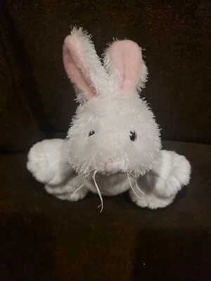 Webkinz RABBIT HM078 Plush white bunny 8" Large virtual pet No code Easter gift - Image 1 of 3