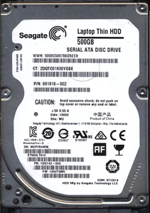 Seagate 500GB ST500LT012 1DG142-020 SN W3P 100729420 Donor Drive - Picture 1 of 2