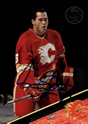 Sandy McCarthy - Signed 1993-94 Leaf Rookie Card #358 - Image 1 of 2