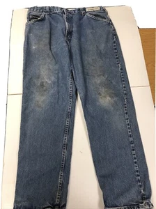 Men's Bulwark Weathered FR Jeans ARC Rating 16 38x32 Hip Naturally Distressed - Picture 1 of 8