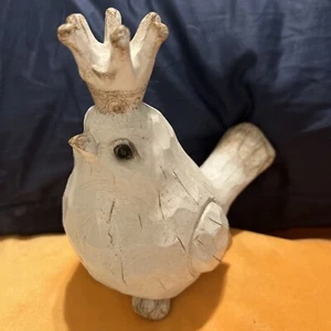 Bird Figurine - Contemporary Polyresin 5.5” King or Queen His or Her Home Decor - Picture 1 of 9