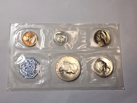 US Mint Proof Set 1963 Franklin Half Dollar 90% Silver Treasury Department Cover
