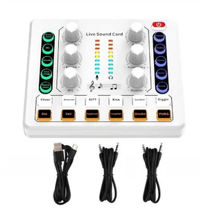 M8 Sound Card Body Versatile Sound Effects Podcast/Music Recording Equipment - Picture 1 of 13