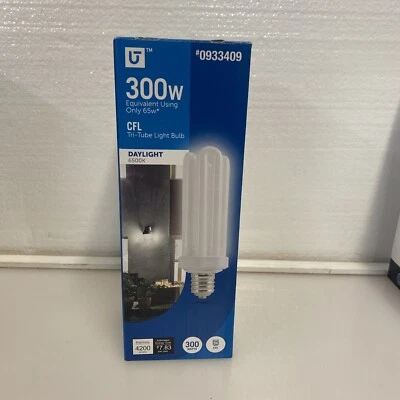 New Utilitech E-39 BASE 300w #0933409 CFL Replacement Daylight Bulb NonDimmable - Image 1 of 4