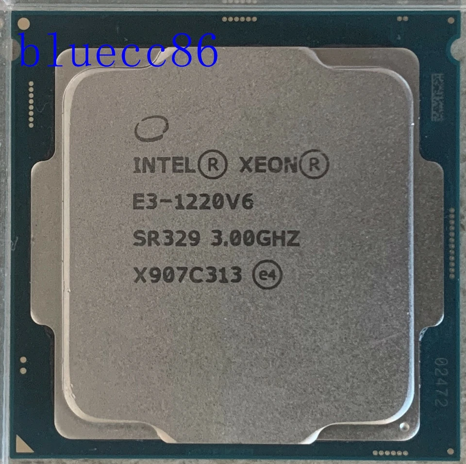 Intel Xeon E3-1220V6 3.00GHz 8M 72W LGA1151 E3-1220 V6 Quad-core CPU Processor - Image 1 of 1