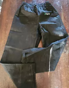 Frogg Toggs Hombres S Impermeable Transpirable Pantalones de Lluvia ~ Negro ~ Cintura Elástica Caminata - Imagen 1 de 10