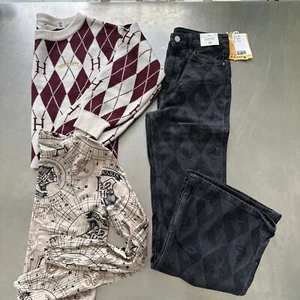 H&M Harry Potter Outfit Girls Size 12 Black Hogwarts Pants top - Picture 1 of 10
