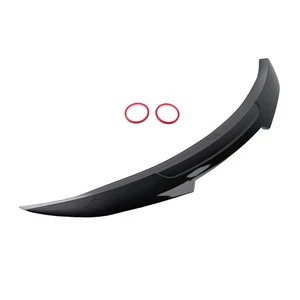 Rear Trunk Lip Spoiler Wing for Infiniti Q60 2 Door Coupe 2017-2022 Gloss Black - Picture 1 of 12