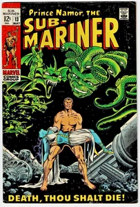 🔥Sub-Mariner #13 VF- 1st Gargantos 1969 Silver Age Marvel Comics U-15 - Picture 1 of 2