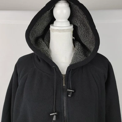 Dickies Winter Heavy Hooded Sweatshirt Zip Up Jacket Men's 4XL Black - Image 1 of 4