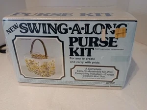 Vintage Swing-A-Long Purse Kit New Sealed Wildflowers - Picture 1 of 10