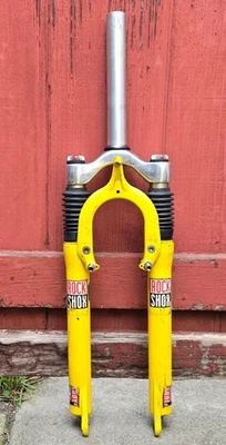 Rock Shox Judy SL Suspension Fork 26” 63mm Cantilever Yellow 1.125 Titanium - Image 1 of 4