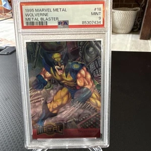 1995 Marvel Metal Metal Blaster #18 Wolverine X-Men PSA 9 - Picture 1 of 3