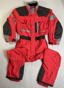 1980s Ski Suit Mens XL One Piece Snowsuit Snow Bib Inside Edge Retro Vintage 80s - Picture 1 of 23