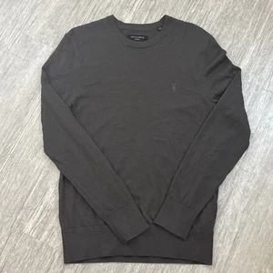 Suéter Jersey Tejido Lana Merino All Saints Mode Para Hombre Mediano Cuello Redondo Marrón Suave - Imagen 1 de 11