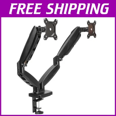 Adjustable Gas Spring Desk Mount - Dual Monitors - Image 1 of 4