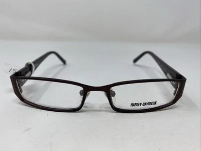 Marco de gafas de borde completo marrón satinado Harley Davidson HD 350 SBRN 48-16-130 154 L Foto 1 de 4