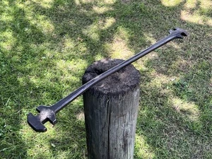 Vintage Wrought Iron Possibly Railway Track Spanner Or Train Spanner(ref LB) - Picture 1 of 10