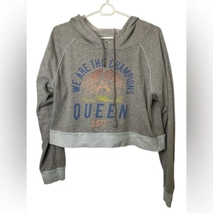 American Eagle Queen Graphic Cropped LS Kapuzenpullover - Bild 1 von 6