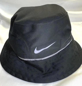 Nike Storm-Fit Golf Bucket Hat Size M/L Lightweight Black Waterproof Cap - Picture 1 of 8
