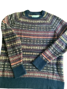 Stradivarius Pulli Gr.M blau bunt Herren, top - Bild 1 von 6