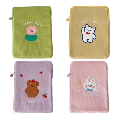 11Inch Tablet Organiser Pouch Soft Velvets Fabric Accessory Protective Case - Image 1 of 4