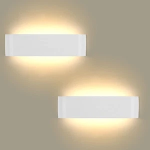 Lightess 2er 16W Wandlampen LED Innen Modern Wandleuchten Weiss Up Down Licht - Bild 1 von 8