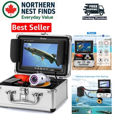 HD Underwater Fishing Camera – 7 Inch, 1000TVL, with IR Lights & Carry Case - Image 1 of 4