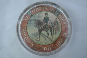 Antique Cigar Ashtray El Principe de Gales King Of Cigars 7 Inch - Imagen 1 de 8