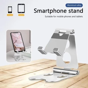 Universal Foldable Aluminum Tablet Mount Holder Stand For iPad iPhone Samsung AU - Picture 1 of 6