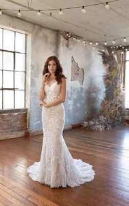 All Who Wander Brautkleid Style INESA Größe 14 Ivory/Hazelnuss NEU! - Bild 1 von 24
