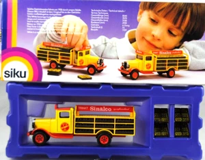 MINT 1:55 SIKU 2821 WHITE OLD-TIMER SINALCO Beverage Delivery Truck w 12x Crates - Picture 1 of 23