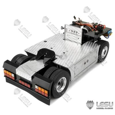 1/14 LESU RC for Tamiya 4*4 Tractor Truck Vehicle Metal Chassis Light Sound - Image 1 of 4