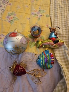 5 NAUTICAL Chrismas ORNAMENTS - Picture 1 of 6