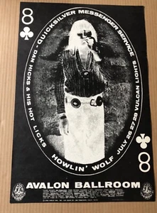  Avalon Ballroom Poster Quicksilver Messenger Service Howlin' Wolf 1968 Fam Dog - Bild 1 von 12