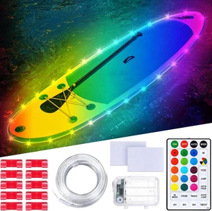 22Ft Kayak Paddle Board Lights Kit IP68 Waterproof Dream Color SUP Glow Lights w - Picture 1 of 7