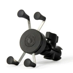 Ram Motorcycle Bike Handlebar Rail Mount X-Grip Holder Cell Mobile Phone Black - Photo 1 sur 24