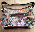 A Kathy Von Zeeland Floral Paisley Multicolor Handbag/Purse/Shoulder Bag