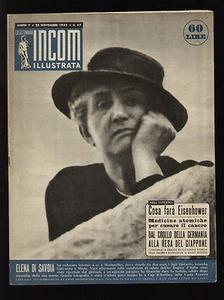 WEEK INCOM 47/1952 JOAN FONTAINE COSETTA GRECO CAR FIAT 1900 ELENA SAVOIA - Picture 1 of 1