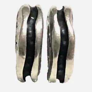 (Paar) Authentische PANDORA Sterlingsilber krumme Linie Abstandshalter 790197 - Bild 1 von 7