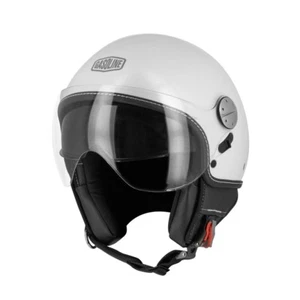 Gasoline - Flavio Jet S783 Bianco Perla M Casco Vespa Scooter Moto Vintage - Foto 1 di 4