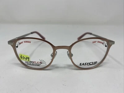 Easy Clip Mod. Marco de gafas de borde completo rosa/plateado EC489 30 42-17-130 KO30 Foto 1 de 4