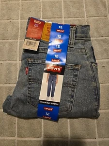 New Levi's 511 Boys Denim Jeans 12 Regular Adjust Waist 26 x 27 Pants Stretch - Picture 1 of 3