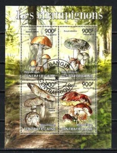 Champignons Centrafrique 2013 (48) Yvert n° 2758 à 2761 oblitérés used - Bild 1 von 1