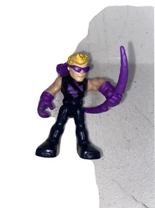Playskool Marvel Super Hero Adventures HAWKEYE Figur mit lila Schleife Avengers # - Bild 1 von 10