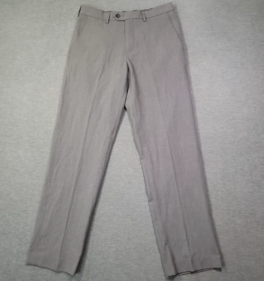 Pantalones de vestir Croft & Barrow para hombre 32x32 gris elástico sin hierro calce clásico rayón nuevos con etiquetas Foto 1 de 4