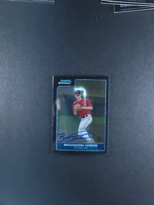2006 Bowman Chrome Prospects Brandon Wood #BC231 Auto - Bild 1 von 4