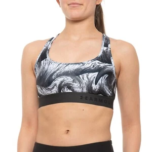 XL NWT Women's Under Armour Mid Impact Crossback Printed Tie Dye Sports Bra - Picture 1 of 8